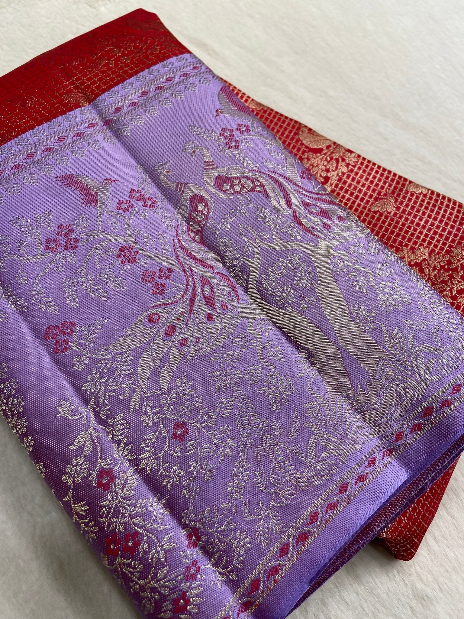 Pure Zari Handloom Kanjeevaram Silk Mark Certified Saree - Kanjeevaram Silk Mandir