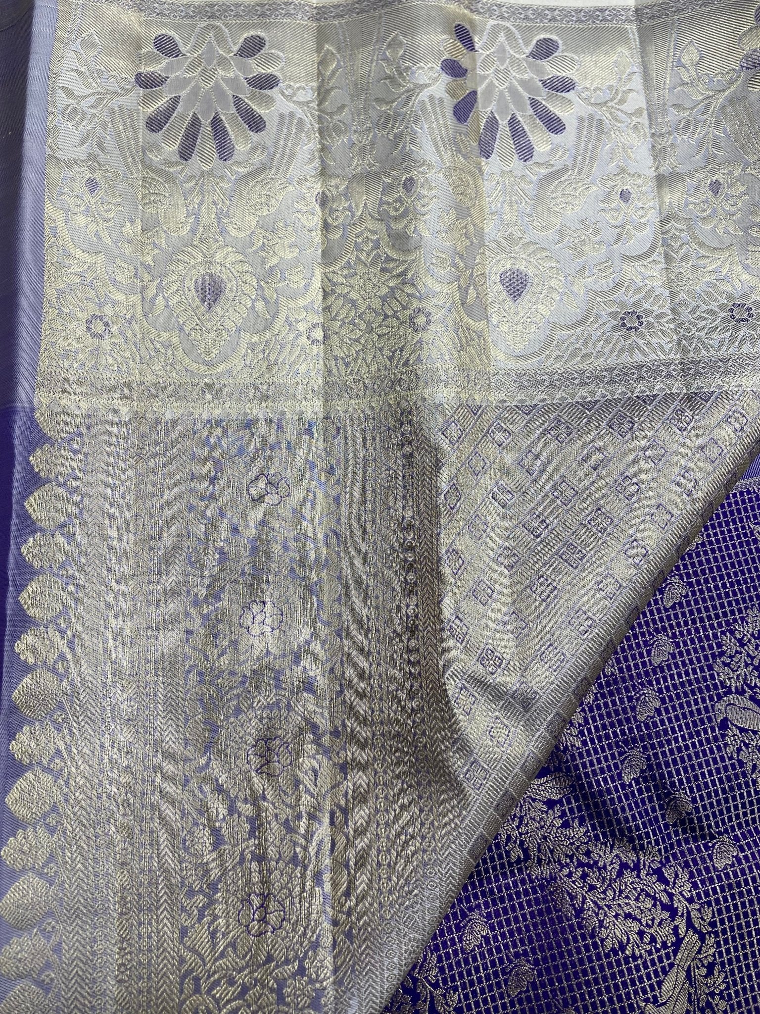 Pure Zari Handloom Kanjeevaram Silk Mark Certified Saree - Kanjeevaram Silk Mandir