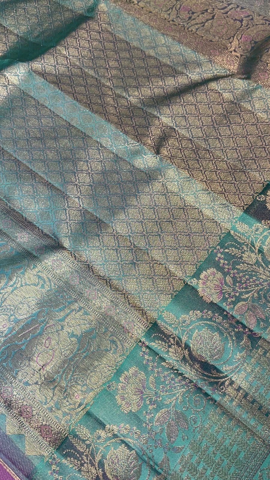 Pure zari handloom Kanjeevaram silk mark certified saree - Kanjeevaram Silk Mandir