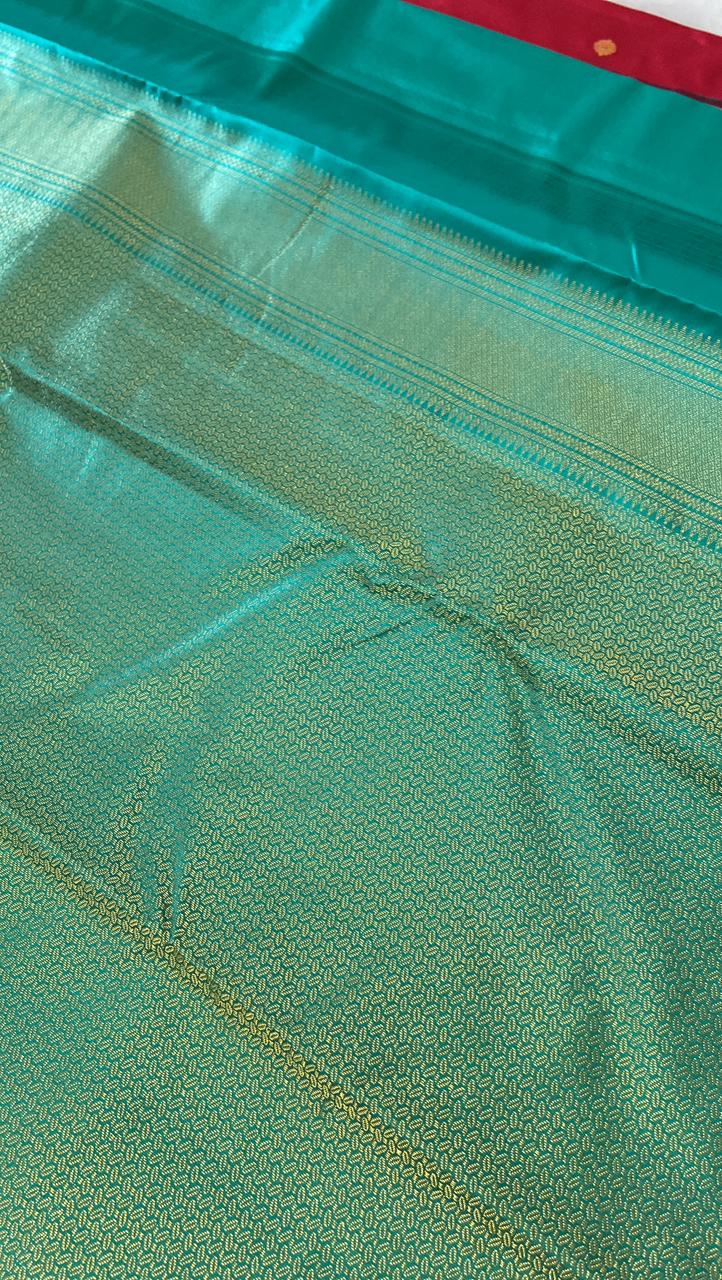 Pure zari handloom Kanjeevaram silk mark certified saree - Kanjeevaram Silk Mandir