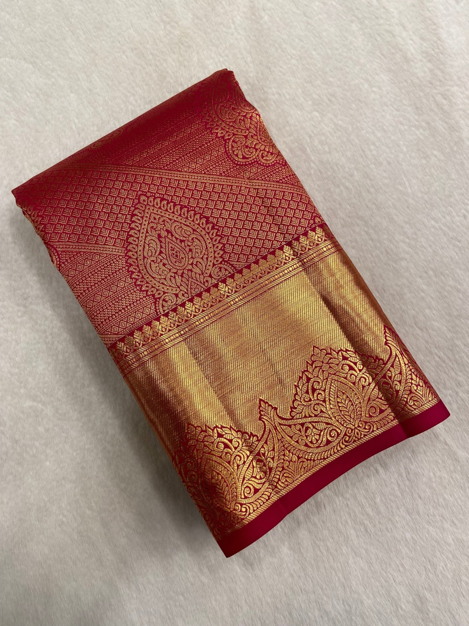 Pure zari handloom Kanjeevaram silk mark certified saree - Kanjeevaram Silk Mandir