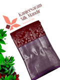 Pure Zari handloom Kanjeevaram silk mark certified saree - Kanjeevaram Silk Mandir