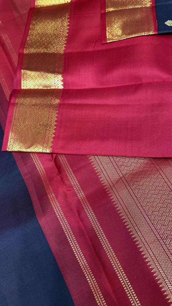 Pure zari handloom Kanjeevaram silk mark certified saree - Kanjeevaram Silk Mandir