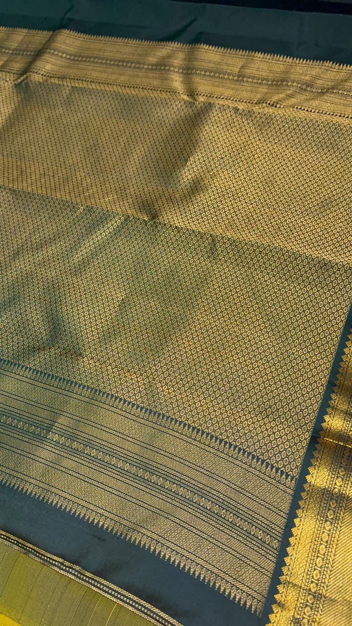 Pure zari handloom Kanjeevaram silk mark certified saree - Kanjeevaram Silk Mandir