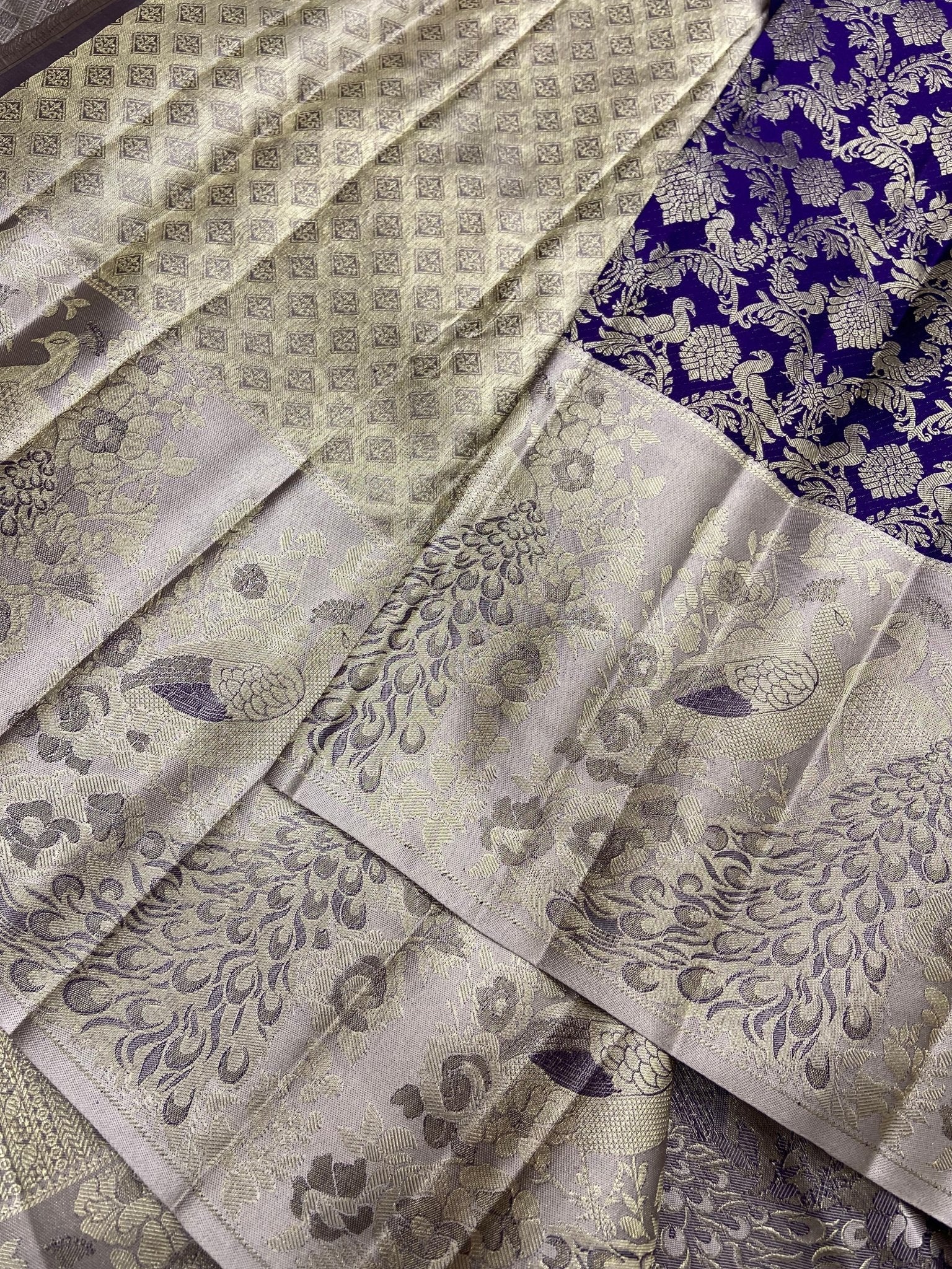 Pure Zari Handloom Kanjeevaram Silk Mark Certified Saree - Kanjeevaram Silk Mandir