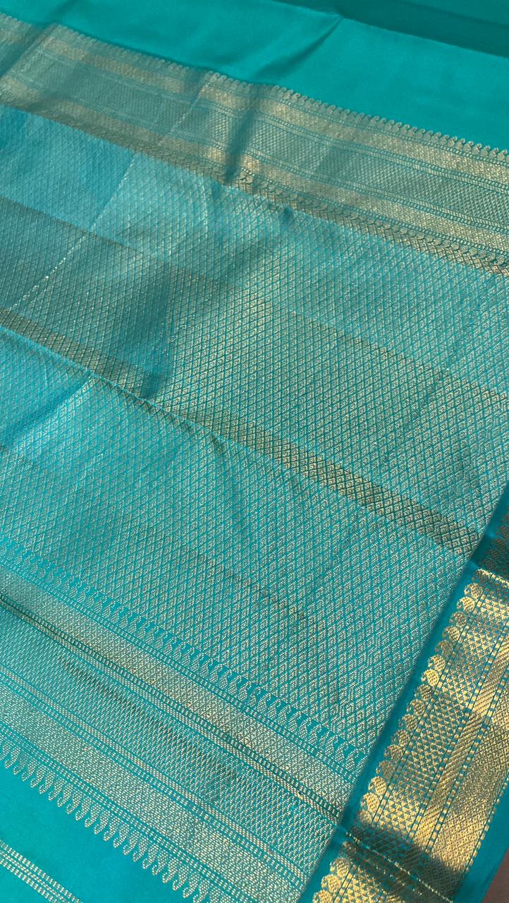 Pure Zari handloom Kanjeevaram silk mark certified saree - Kanjeevaram Silk Mandir