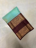 Pure Zari handloom Kanjeevaram silk mark certified saree - Kanjeevaram Silk Mandir