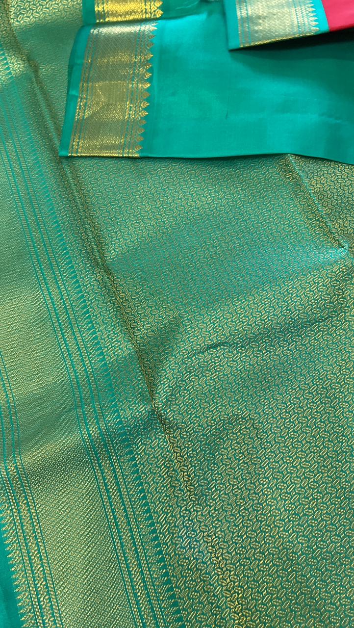 Pure zari handloom Kanjeevaram silk mark certified saree - Kanjeevaram Silk Mandir