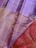 Pure Zari Handloom Kanjeevaram Silk Mark Certified Saree - Kanjeevaram Silk Mandir