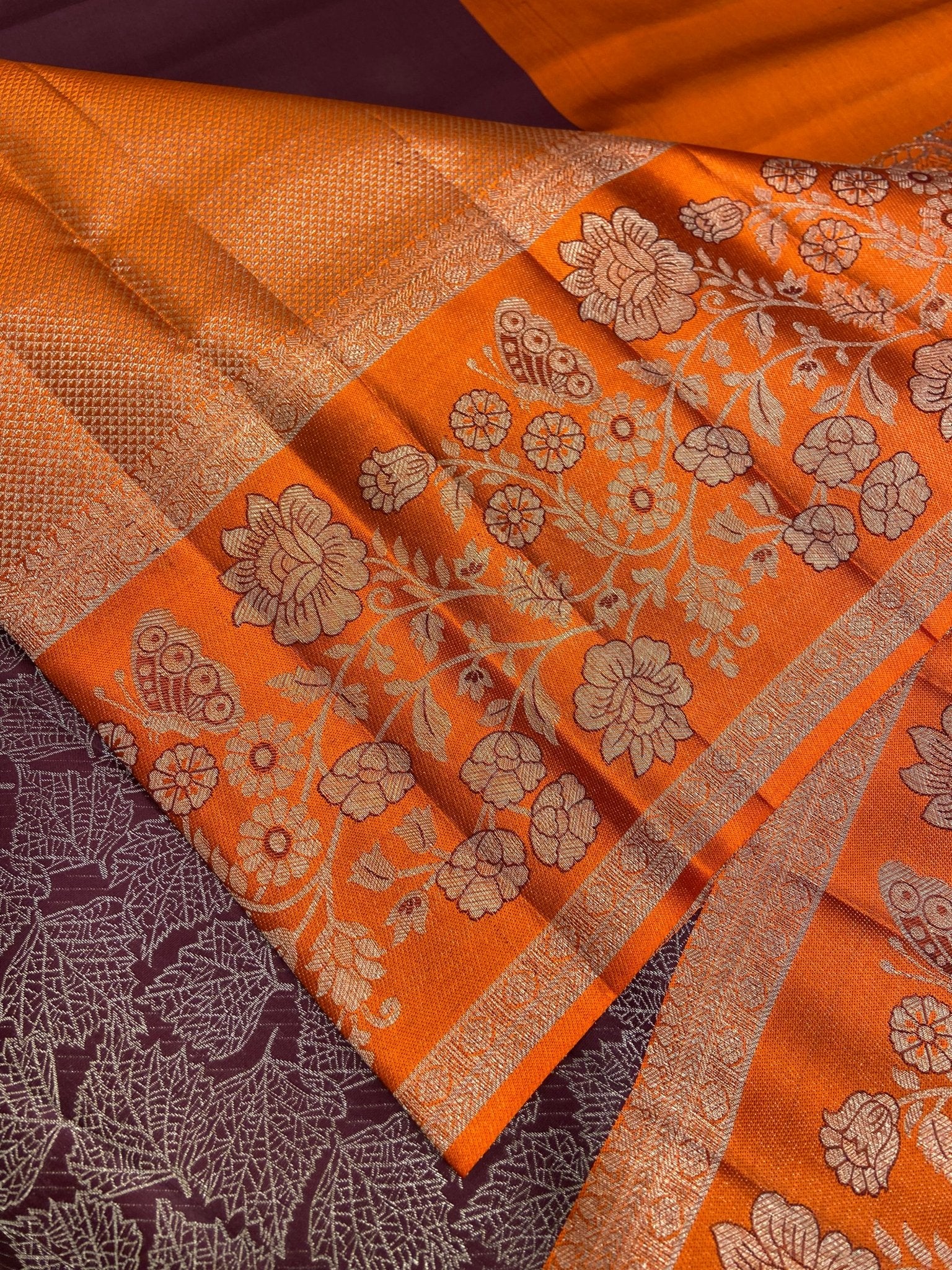 Pure Zari Handloom Kanjeevaram Silk Mark Certified Saree - Kanjeevaram Silk Mandir