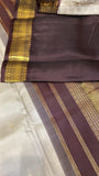 Pure Zari handloom Kanjeevaram silk mark certified saree - Kanjeevaram Silk Mandir