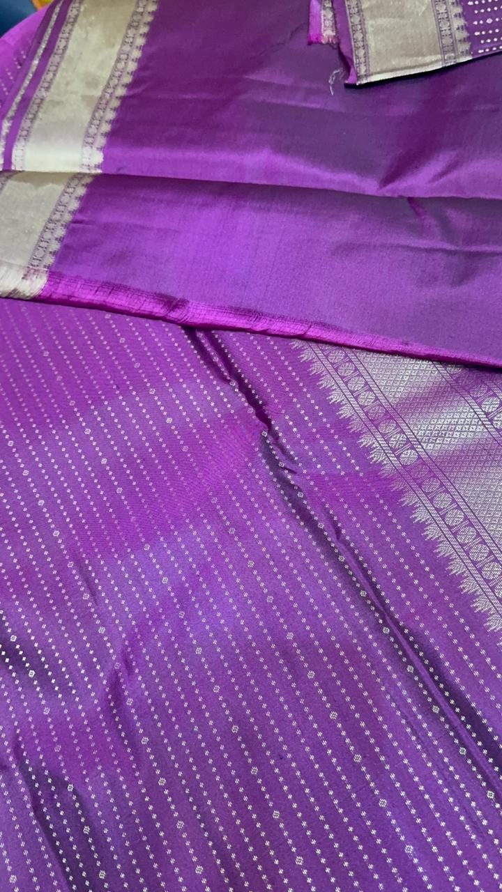 Pure zari handloom Kanjeevaram silk mark certified saree - Kanjeevaram Silk Mandir
