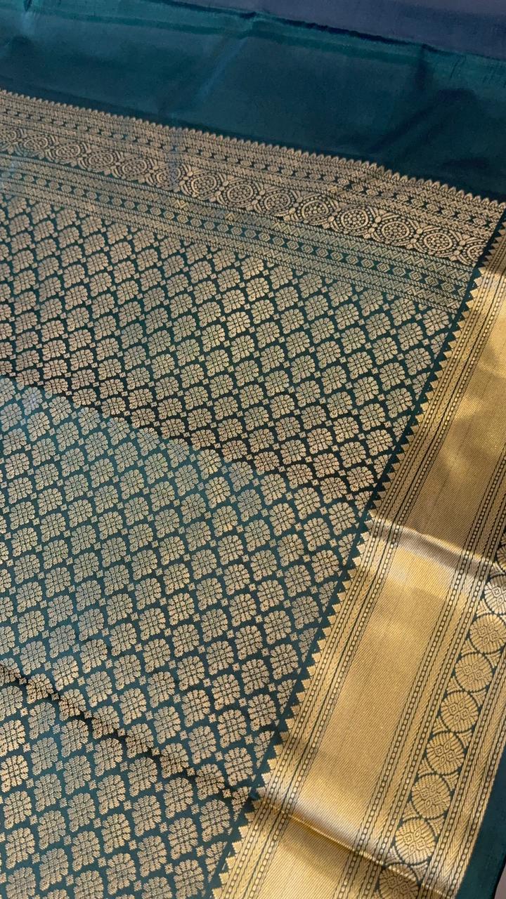 Pure zari handloom Kanjeevaram silk mark certified saree - Kanjeevaram Silk Mandir