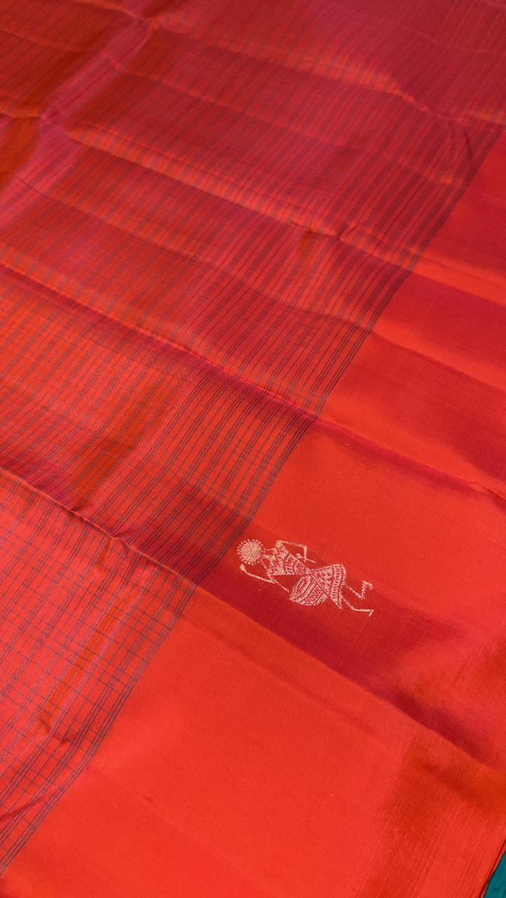 Pure Zari handloom Kanjeevaram silk mark certified saree - Kanjeevaram Silk Mandir