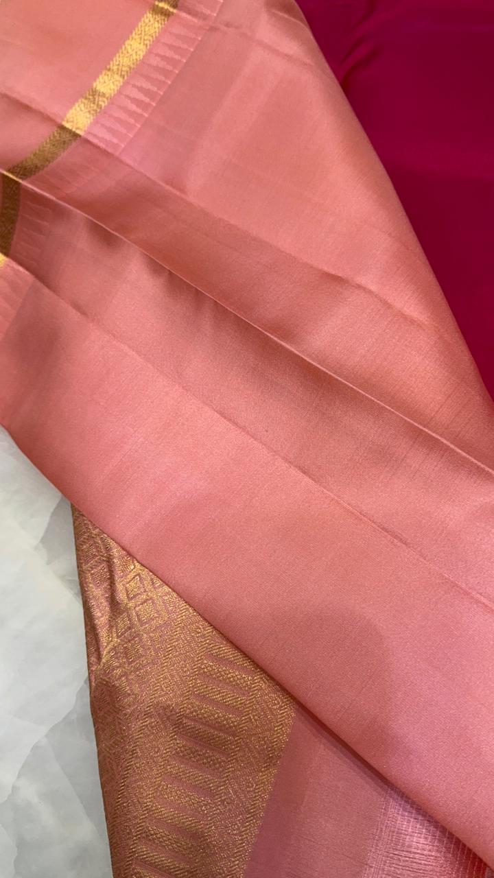 Pure zari handloom Kanjeevaram silk mark certified saree - Kanjeevaram Silk Mandir