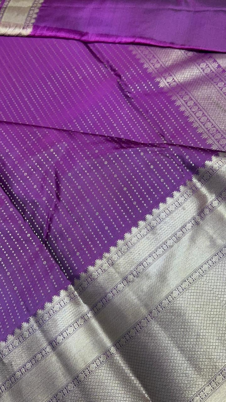Pure zari handloom Kanjeevaram silk mark certified saree - Kanjeevaram Silk Mandir