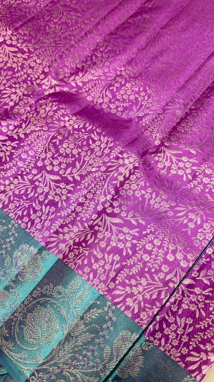 Pure zari handloom Kanjeevaram silk mark certified saree - Kanjeevaram Silk Mandir