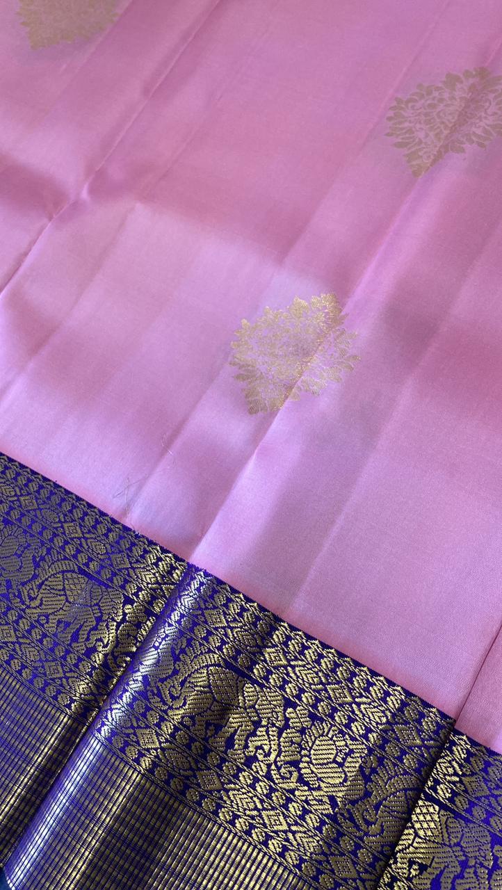 Pure zari handloom Kanjeevaram silk mark certified saree - Kanjeevaram Silk Mandir