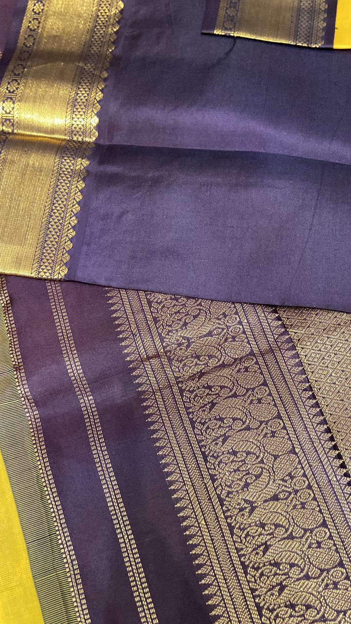 Pure zari handloom Kanjeevaram silk mark certified saree - Kanjeevaram Silk Mandir