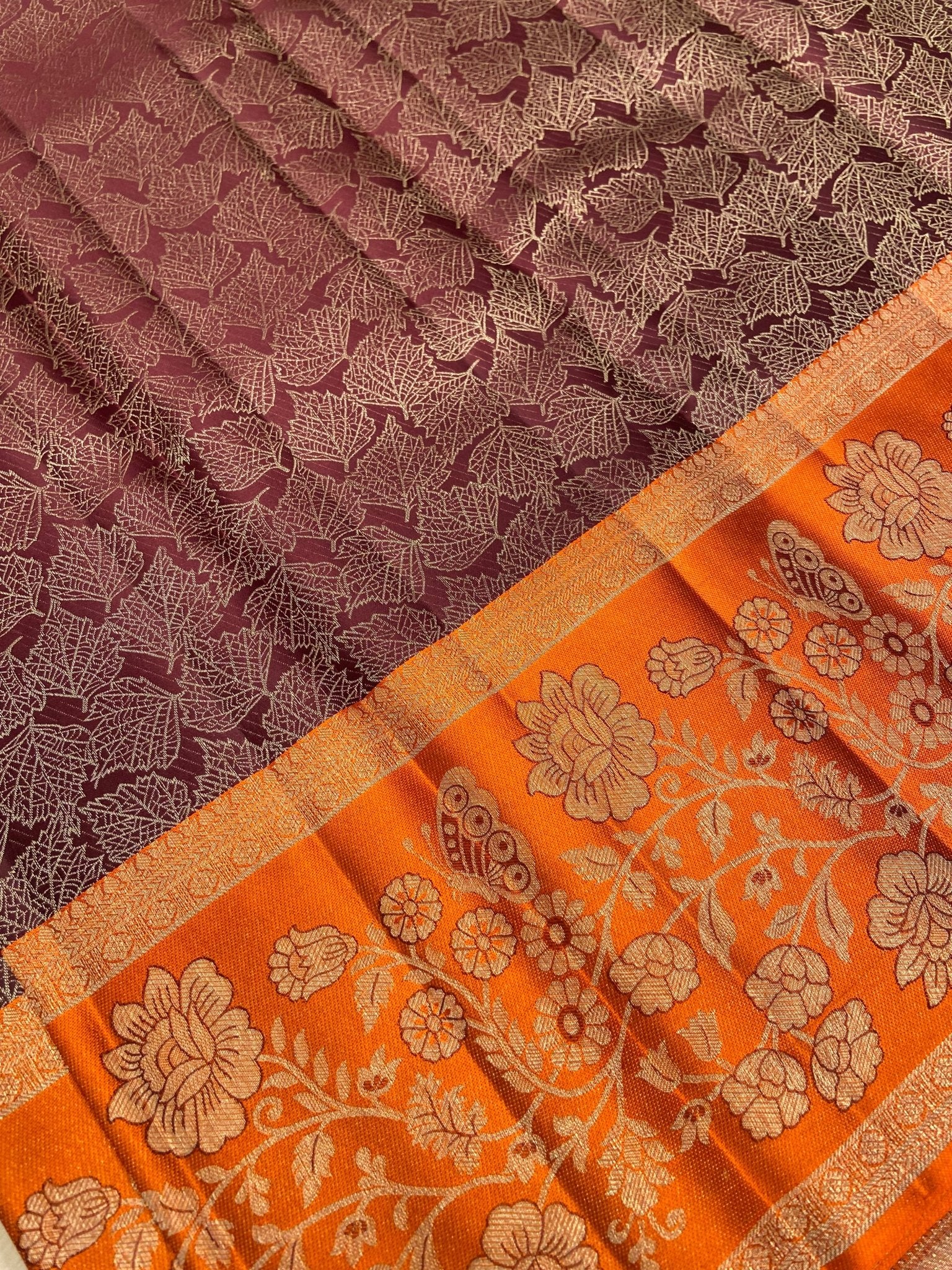 Pure Zari Handloom Kanjeevaram Silk Mark Certified Saree - Kanjeevaram Silk Mandir