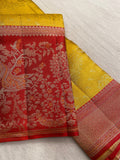 Pure Zari Handloom Kanjeevaram Silk Mark Certified Saree - Kanjeevaram Silk Mandir