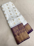 Pure Zari handloom Kanjeevaram silk mark certified saree - Kanjeevaram Silk Mandir