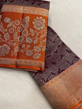 Pure Zari Handloom Kanjeevaram Silk Mark Certified Saree - Kanjeevaram Silk Mandir