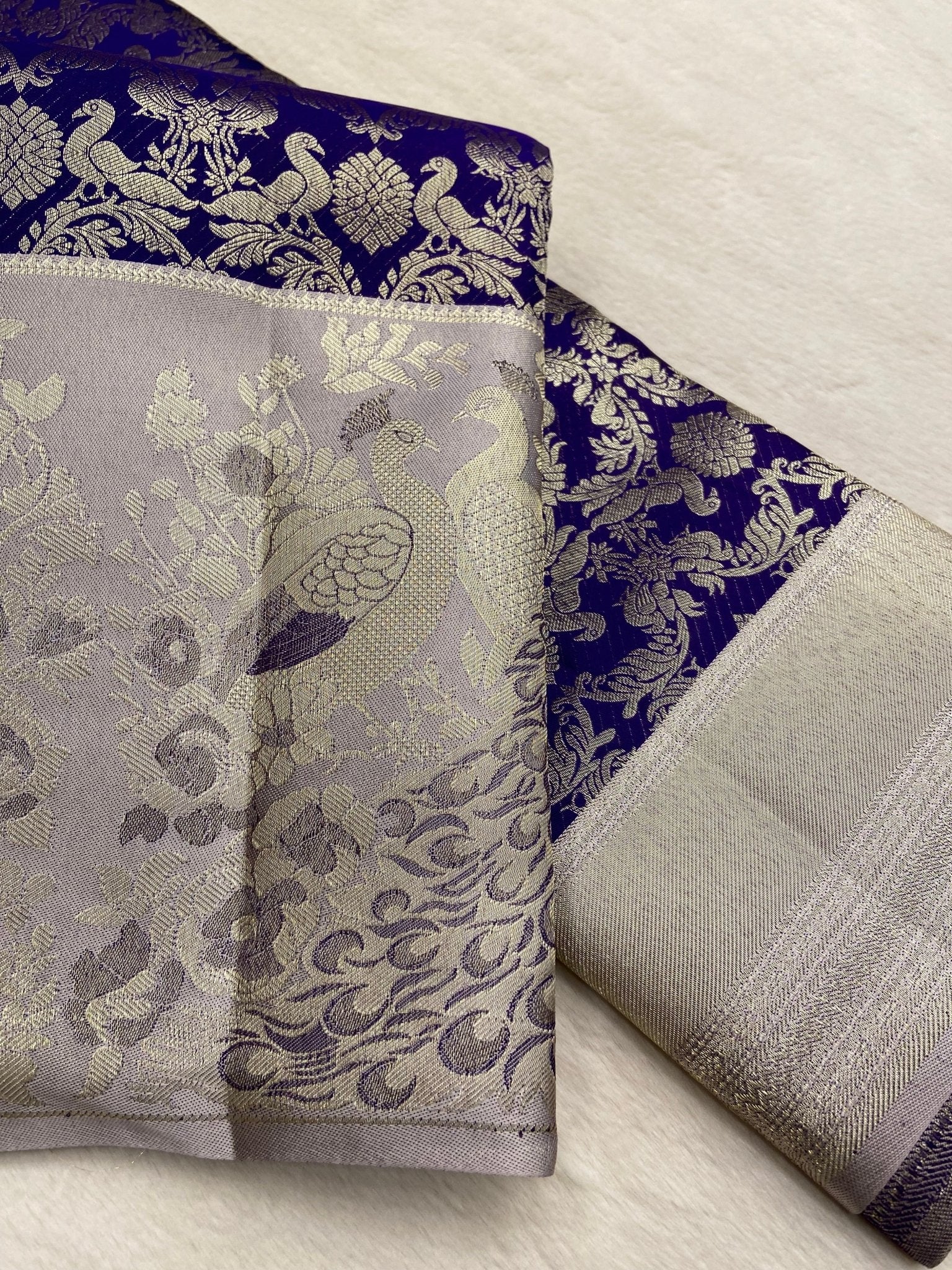 Pure Zari Handloom Kanjeevaram Silk Mark Certified Saree - Kanjeevaram Silk Mandir