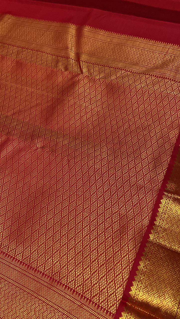 Pure zari handloom Kanjeevaram silk mark certified saree - Kanjeevaram Silk Mandir