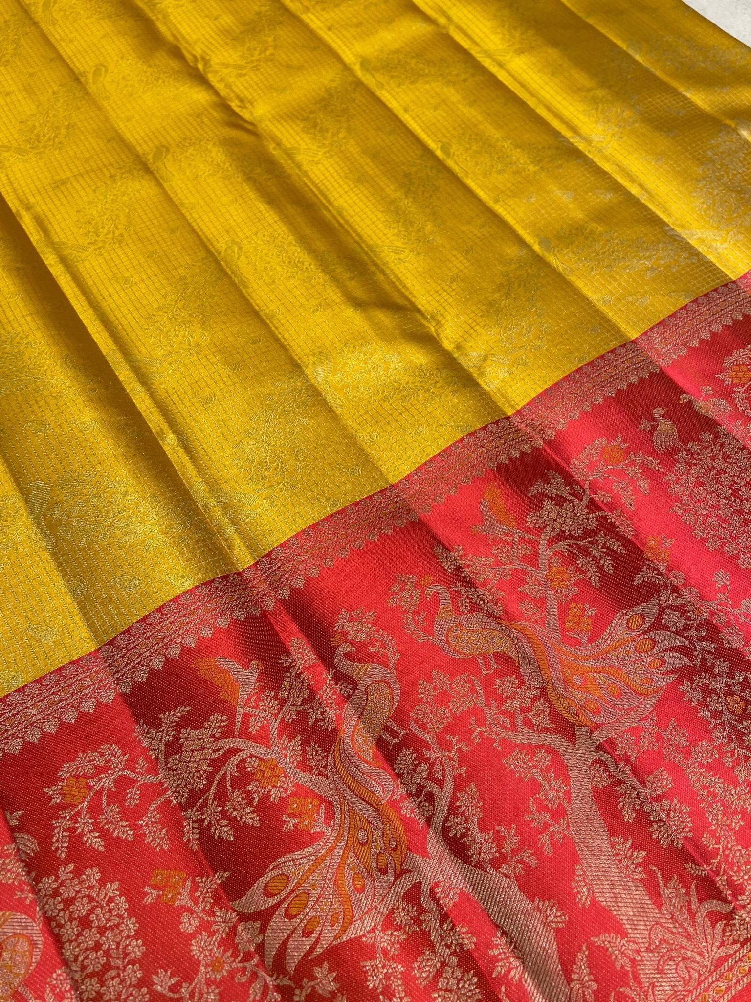 Pure Zari Handloom Kanjeevaram Silk Mark Certified Saree - Kanjeevaram Silk Mandir