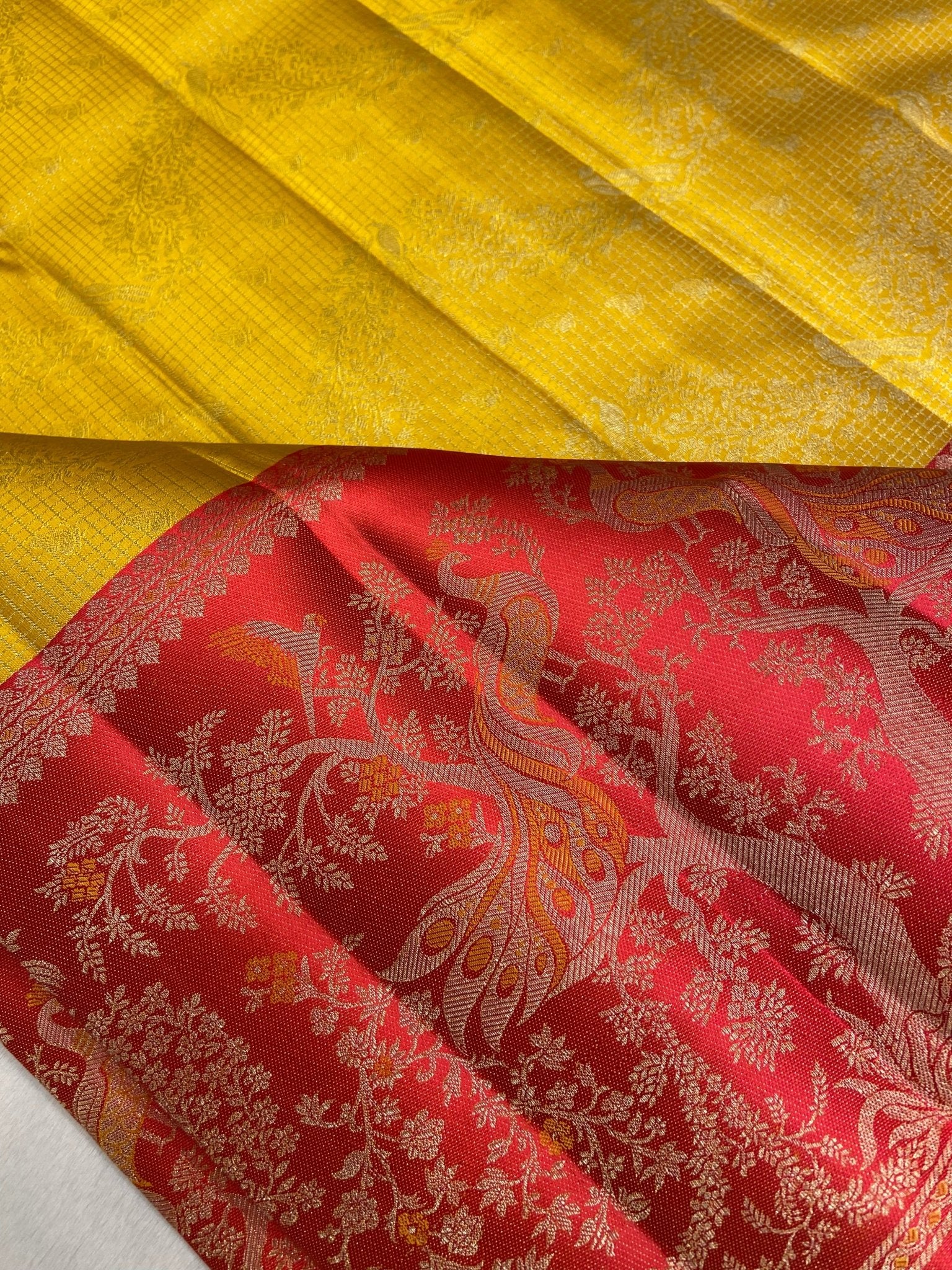 Pure Zari Handloom Kanjeevaram Silk Mark Certified Saree - Kanjeevaram Silk Mandir