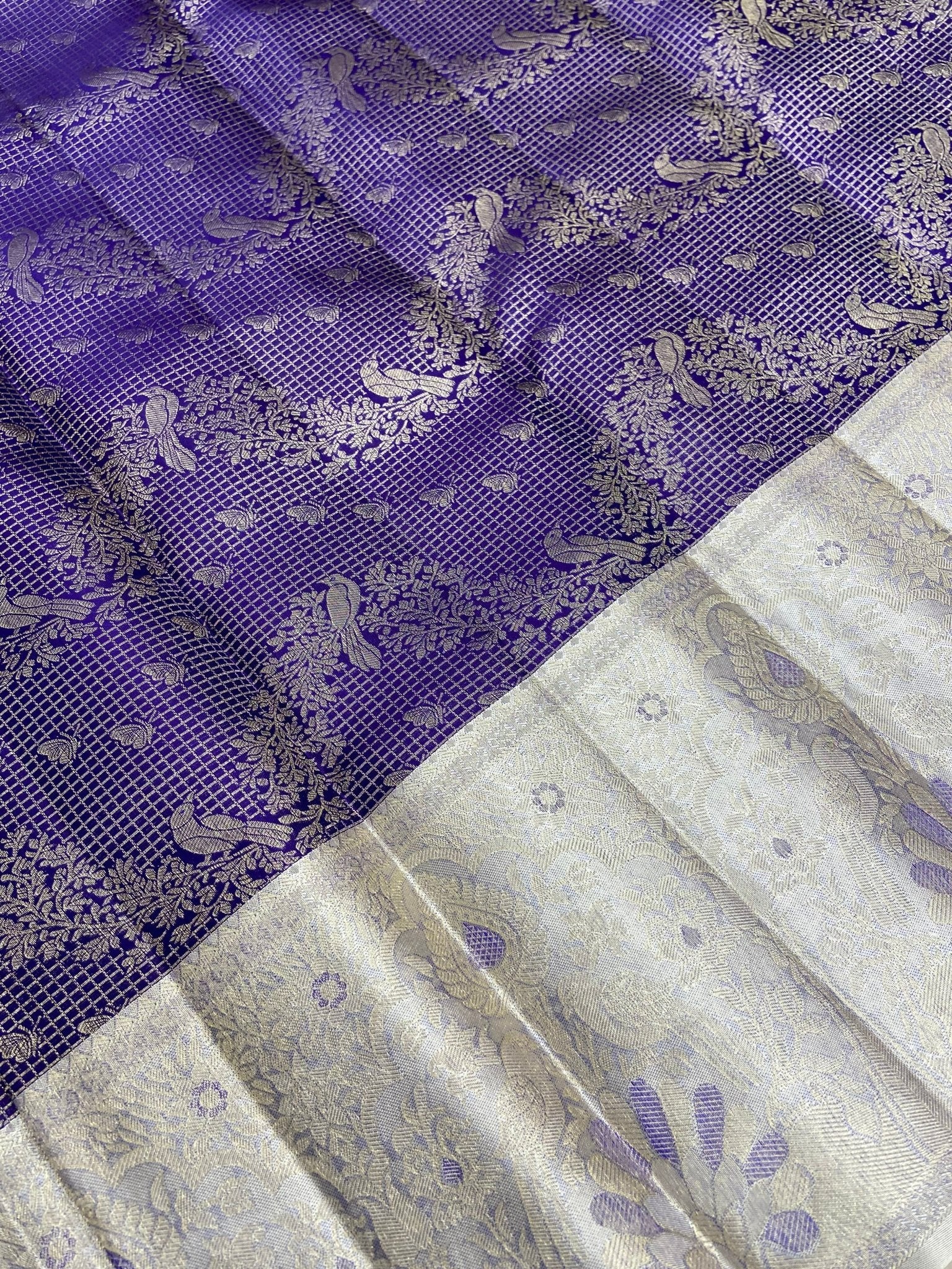 Pure Zari Handloom Kanjeevaram Silk Mark Certified Saree - Kanjeevaram Silk Mandir