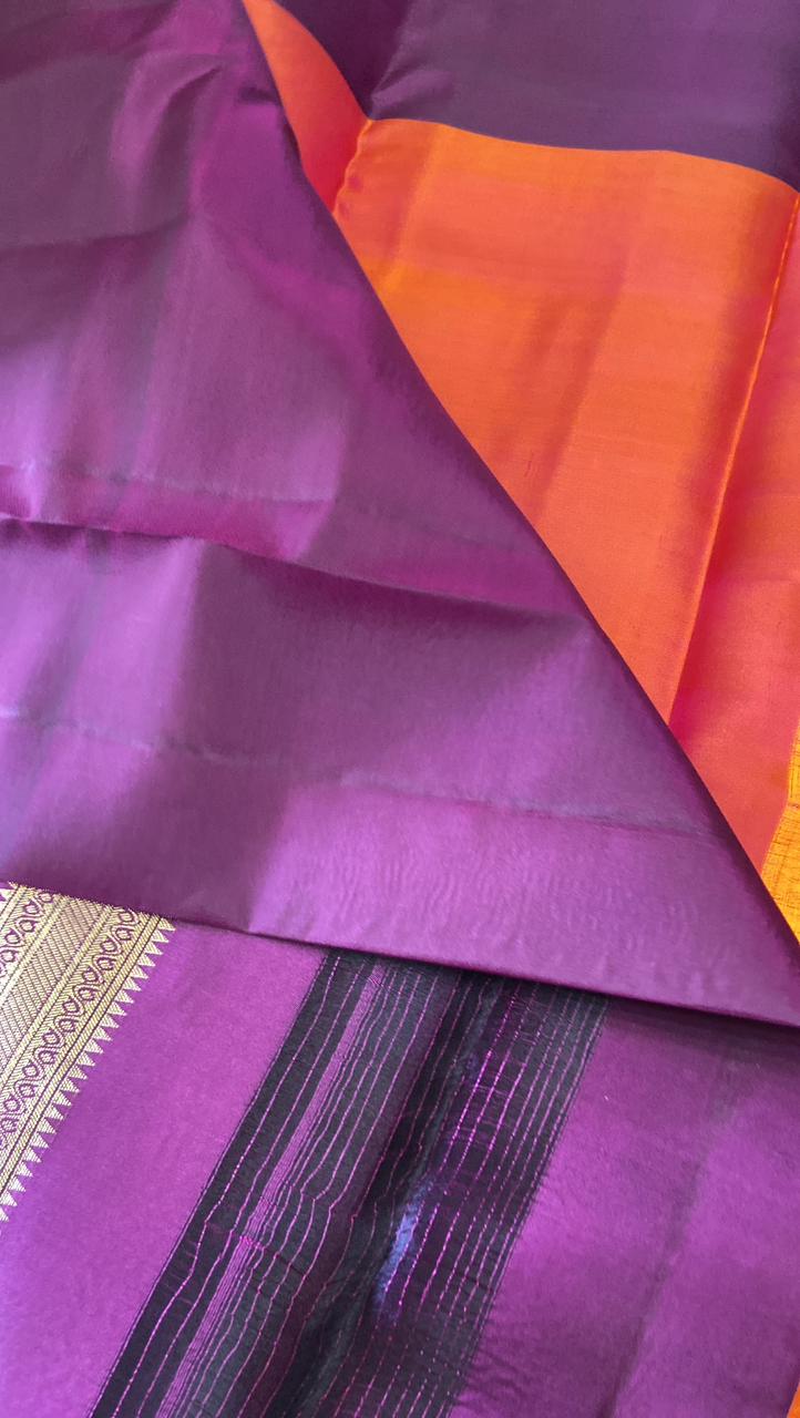 Pure zari handloom Kanjeevaram silk mark certified saree - Kanjeevaram Silk Mandir