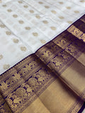 Pure Zari handloom Kanjeevaram silk mark certified saree - Kanjeevaram Silk Mandir