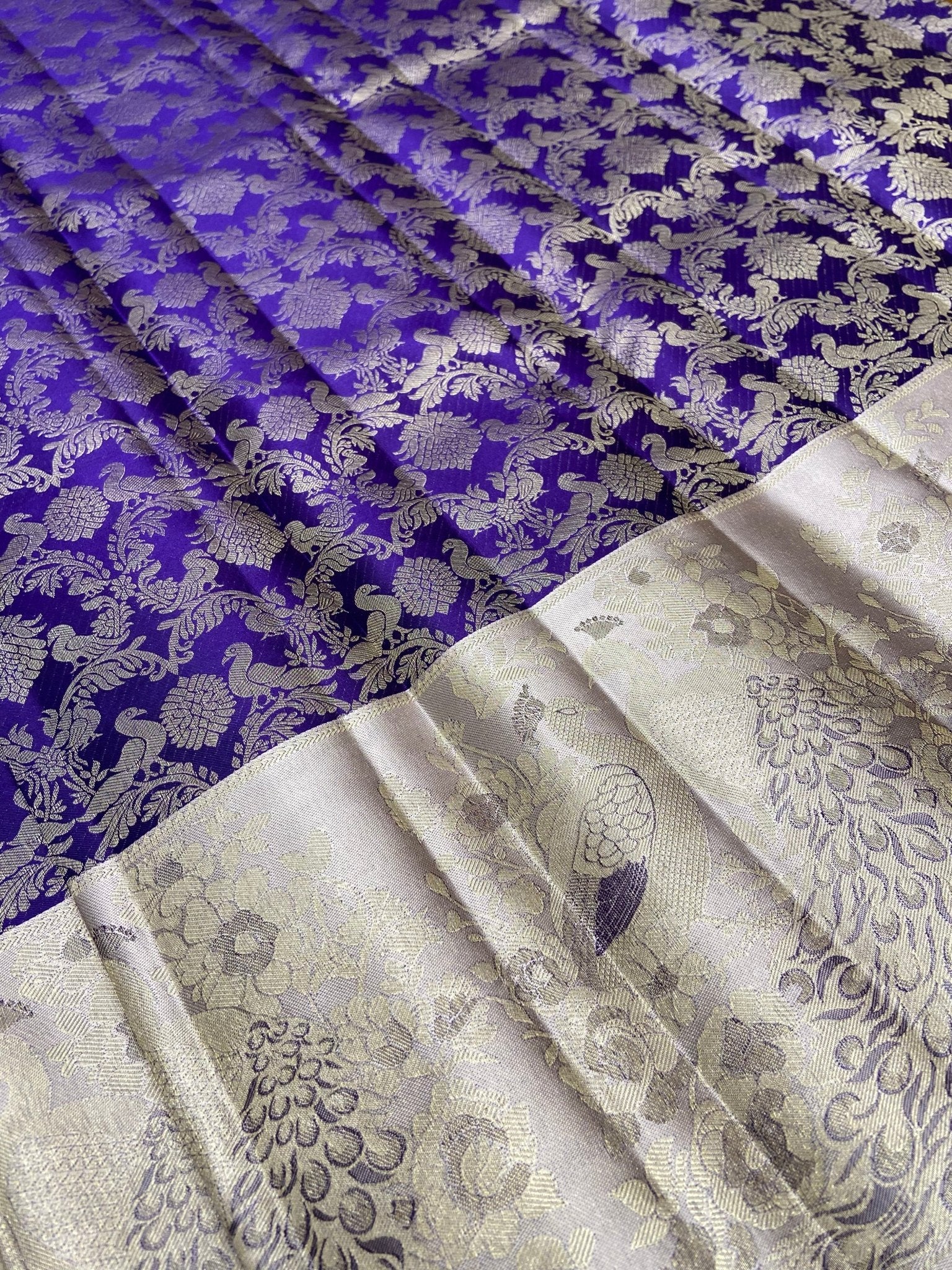 Pure Zari Handloom Kanjeevaram Silk Mark Certified Saree - Kanjeevaram Silk Mandir