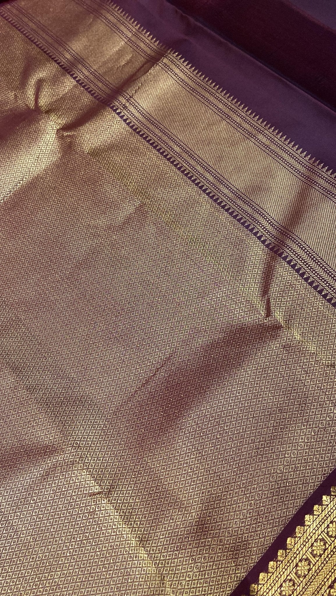 Pure Zari handloom Kanjeevaram silk mark certified saree - Kanjeevaram Silk Mandir