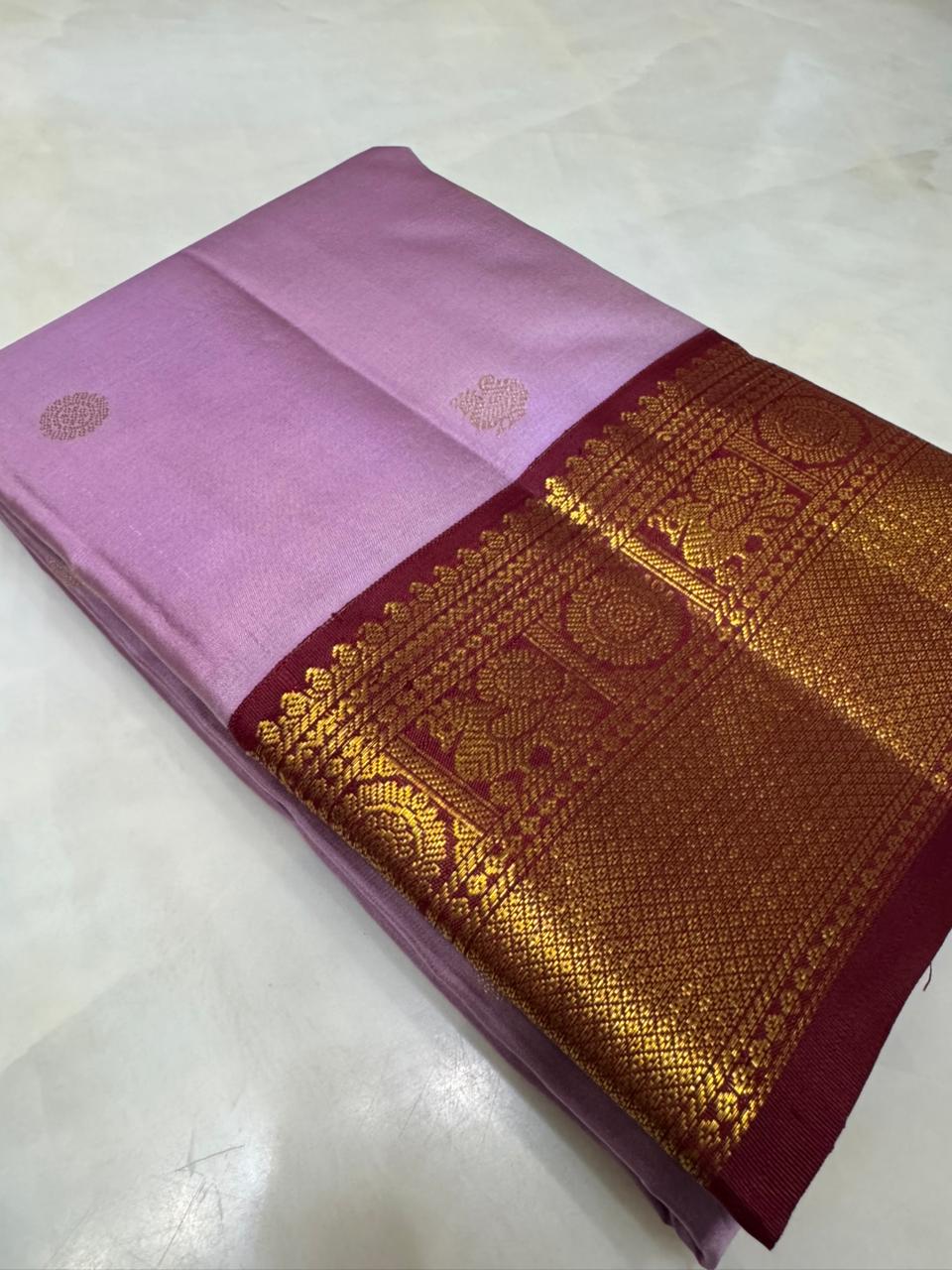 Pure zari handloom Kanjeevaram silk mark certified saree - Kanjeevaram Silk Mandir