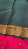 Pure Zari handloom Kanjeevaram silk mark certified saree - Kanjeevaram Silk Mandir