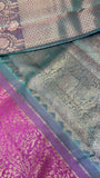 Pure zari handloom Kanjeevaram silk mark certified saree - Kanjeevaram Silk Mandir
