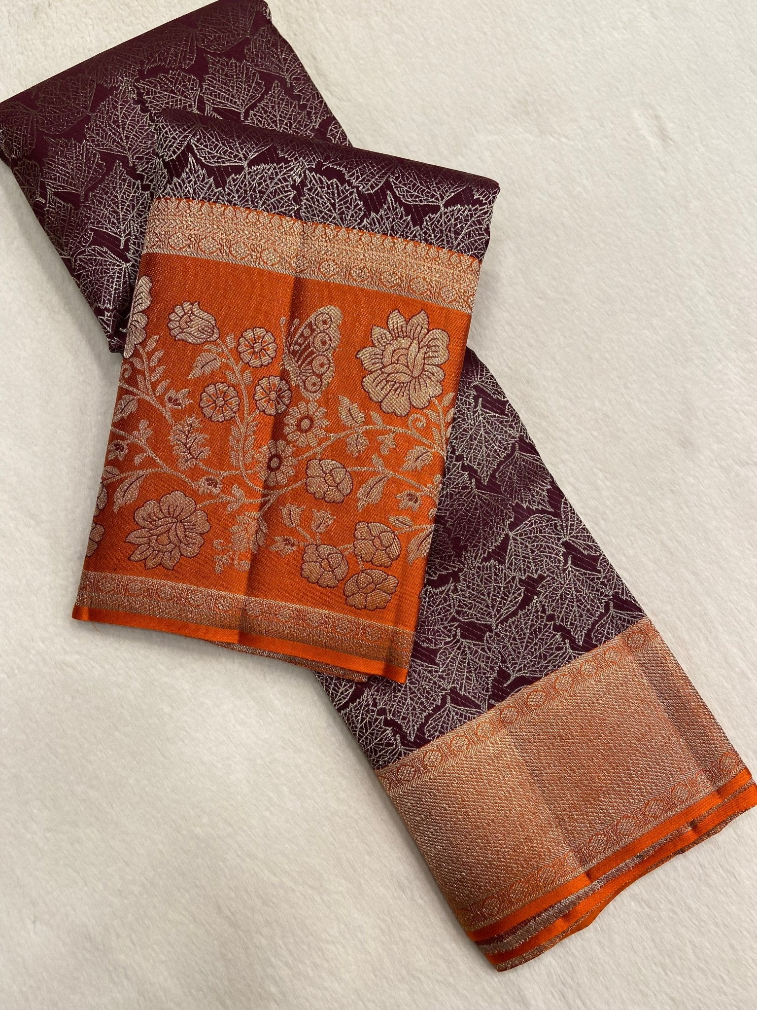 Pure Zari Handloom Kanjeevaram Silk Mark Certified Saree - Kanjeevaram Silk Mandir