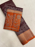 Pure Zari Handloom Kanjeevaram Silk Mark Certified Saree - Kanjeevaram Silk Mandir