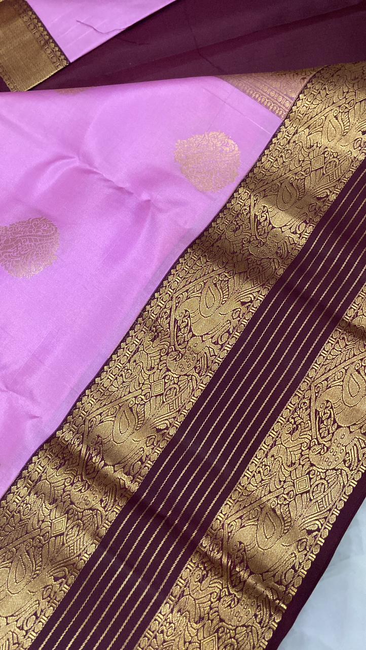 Pure Zari handloom Kanjeevaram silk mark certified saree - Kanjeevaram Silk Mandir