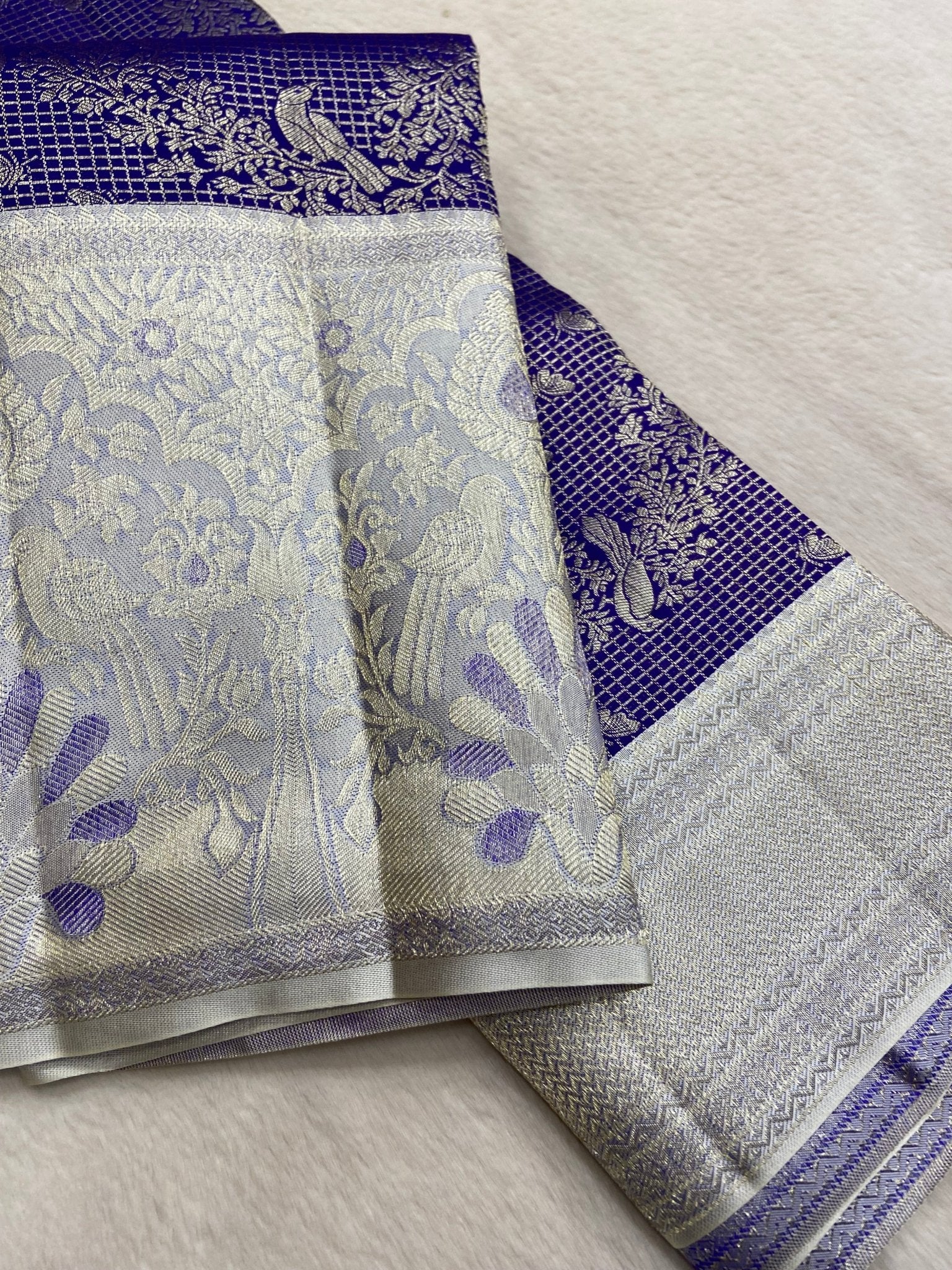 Pure Zari Handloom Kanjeevaram Silk Mark Certified Saree - Kanjeevaram Silk Mandir