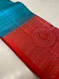Pure Zari handloom Kanjeevaram silk mark certified saree - Kanjeevaram Silk Mandir