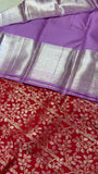 Pure Zari handloom Kanjeevaram silk mark certified saree - Kanjeevaram Silk Mandir