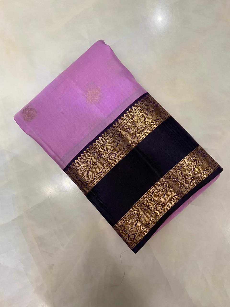 Pure Zari handloom Kanjeevaram silk mark certified saree - Kanjeevaram Silk Mandir