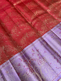 Pure Zari Handloom Kanjeevaram Silk Mark Certified Saree - Kanjeevaram Silk Mandir