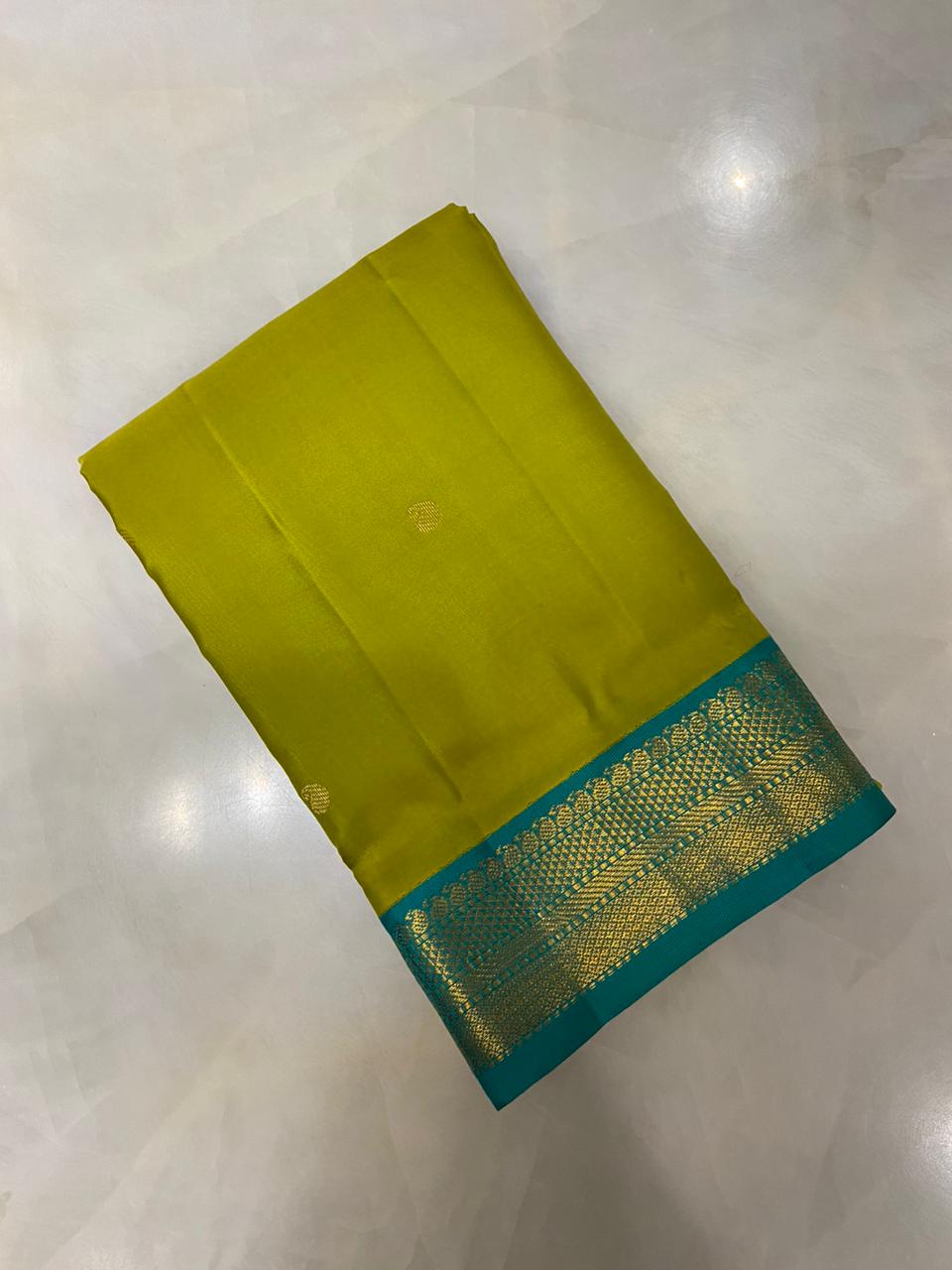 Pure Zari handloom Kanjeevaram silk mark certified saree - Kanjeevaram Silk Mandir