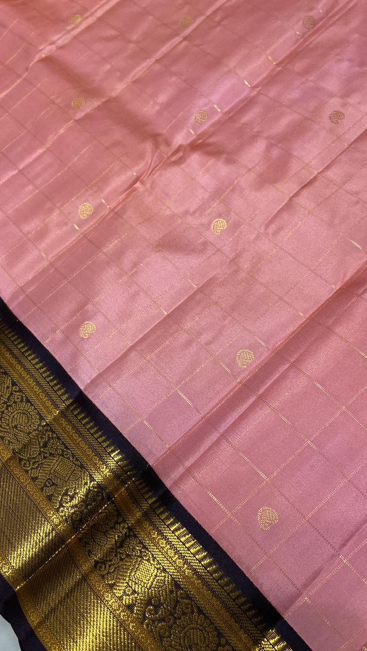 Pure Zari handloom Kanjeevaram silk mark certified saree - Kanjeevaram Silk Mandir