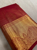 Pure zari handloom Kanjeevaram silk mark certified saree - Kanjeevaram Silk Mandir